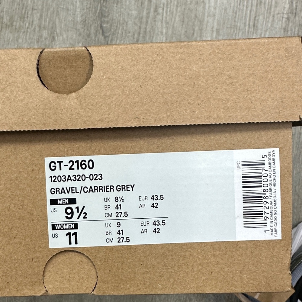 Asics Gray and Lime Athletic Sneakers GT-2160 - Picture 4 of 10